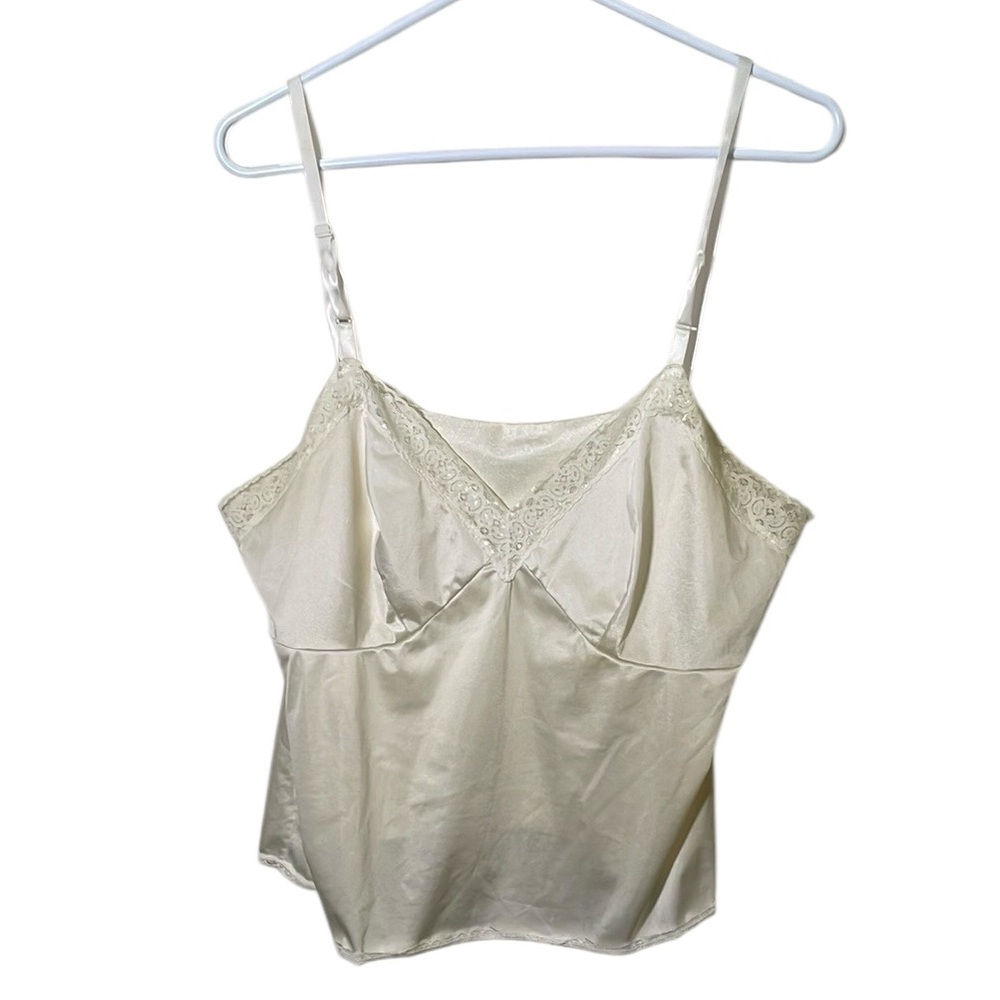 Vanity Fair Lace Trim Cream Camisole